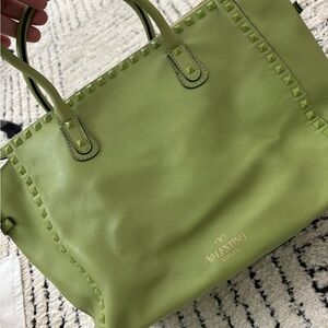Valentino Garavani Lime Green Leather Bag